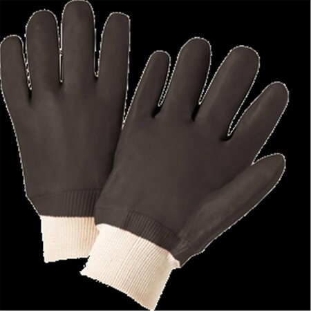 WEST CHESTER PROTECTIVE GEAR Large Black Pvc Coated Glove 662909120020